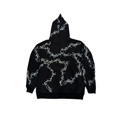 VYBES Rhinestone Thorn Hoodie
