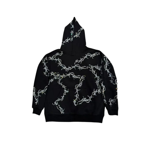 VYBES Rhinestone Thorn Hoodie